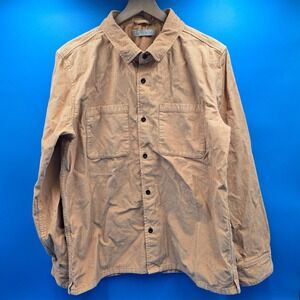 Outerknown Townes Corduroy Shirt Jacket Tan Men's‎ Large Organic Cotton Shacket